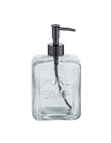 Dosificador de jabón pure soap transparente 24714100 wenko