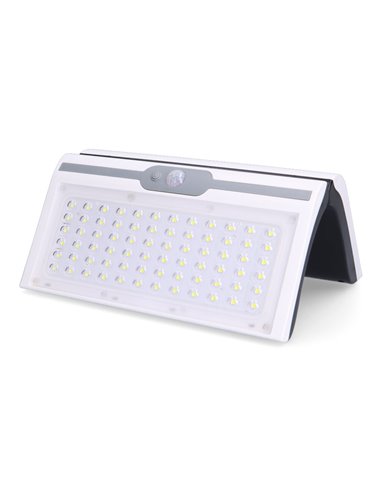 Aplique solar 6w 430lm 6.500k con sensor color blanco edm