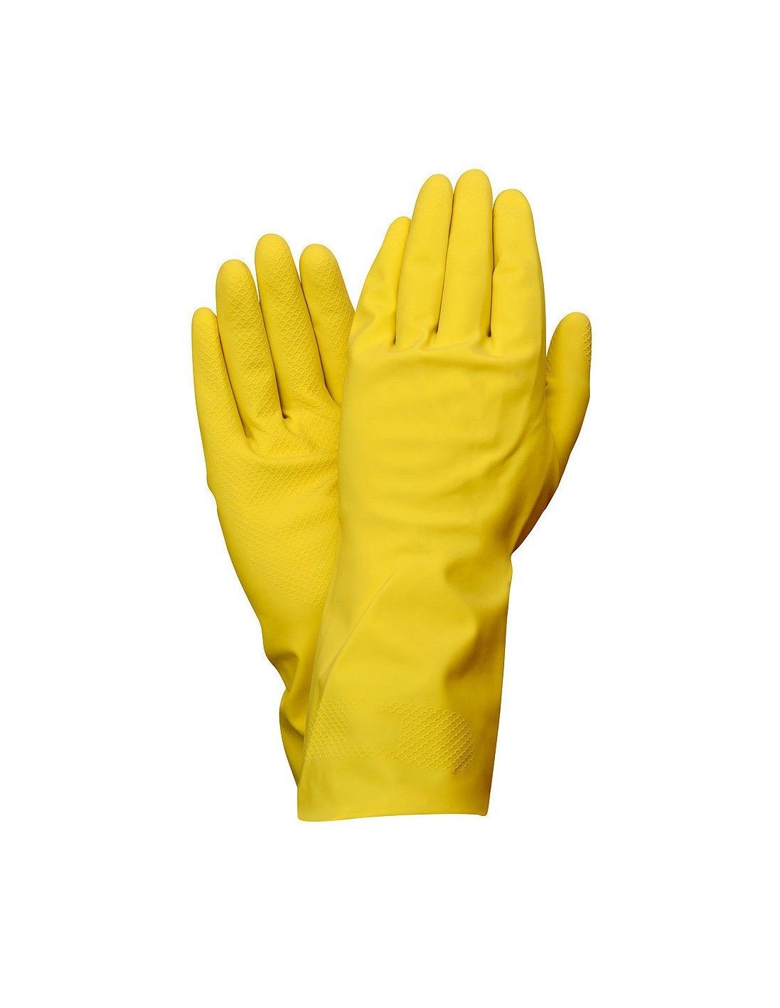 Gants ménage latex taille *XL* couleur jaune/ paire