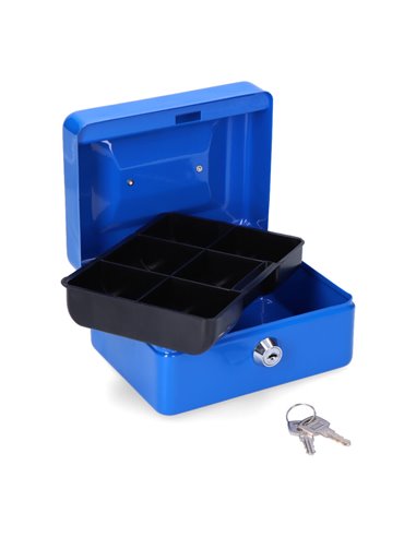 Caja de caudales cfc09 152x118x80mm azul m13391 micel