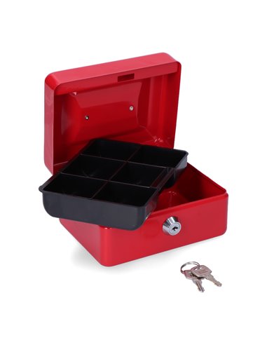 Caja de caudales cfc09 152x118x80mm rojo m13392 micel