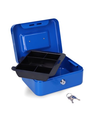 Caja de caudales cfc09 200x160x90mm azul m13394 micel