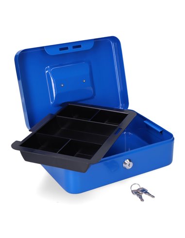 Caja de caudales cfc09 250x180x90mm azul m13397 micel