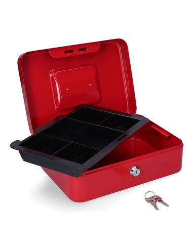 Caja de caudales cfc09 250x180x90mm rojo m13398 micel