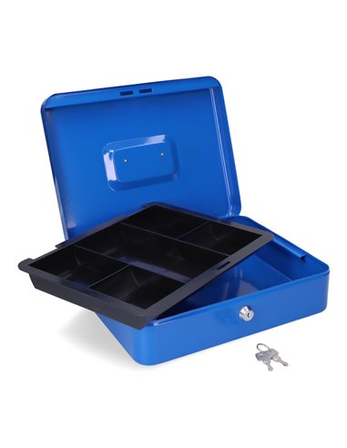 Caja de caudales cfc09 300x240x90mm azul m13400 micel