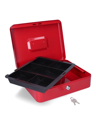 Caja de caudales cfc09 300x240x90mm rojo m13401 micel