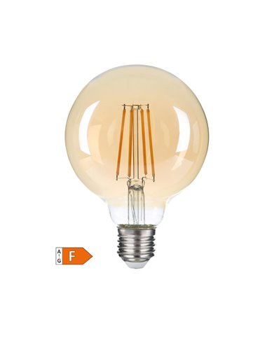 Lámpara LED globo G95 Vintage 7W E27 2500K