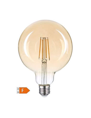 Lámpara LED globo G125 Vintage 7W E27 2500K