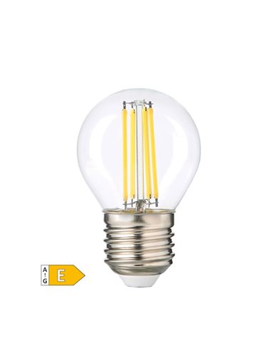 Lámpara LED esférica Serie Oro 4W E27 3000K