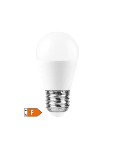 Lámpara LED esférica 8,5W E27 3000K