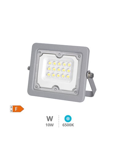 Proyector aluminio LED 10W 6500K IP65 Gris