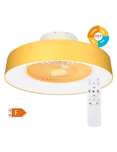 Ventilador de techo Box Fan con mando 22' CCT regulable Blanco (copia)