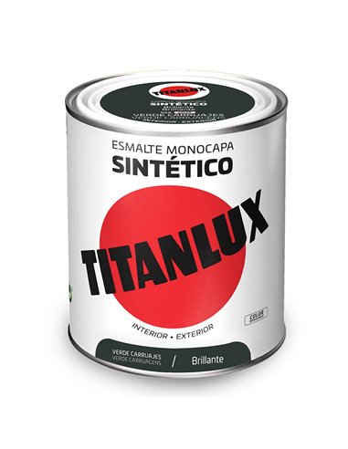 Esmalte Sintético Monocamada Verde Brilhante 750ml Titanlux