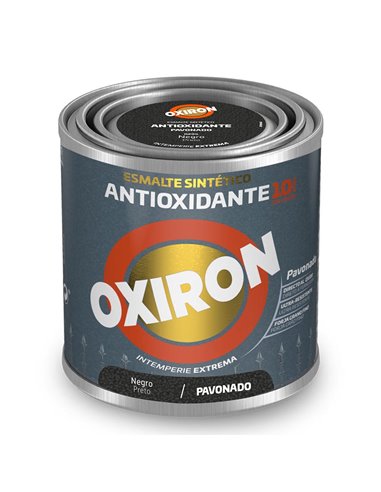 Esmalte antioxidante Oxiron pavonado negro 250ml Titan 5809046