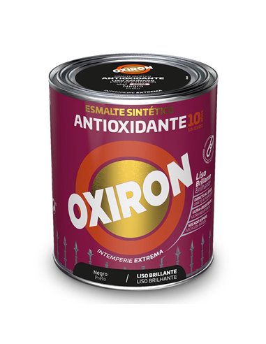 Esmalte antioxidante Oxiron liso brillante negro 250ml Titan 5809080