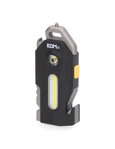 Linterna de seguridad 6 en 1 7W + 2,5W 400lm 2 LEDs 300mAh EDM