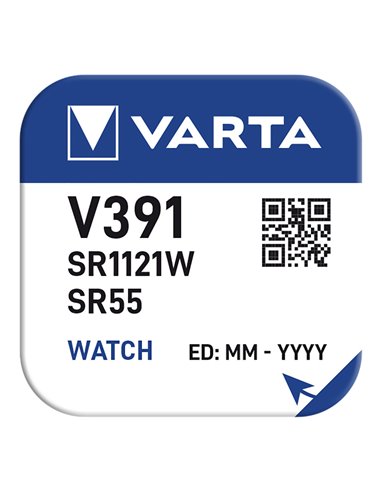 Pila botón SR55 - V391 Varta 42mAh ø 11,6 x 5,4 mm (diámetro/alto)