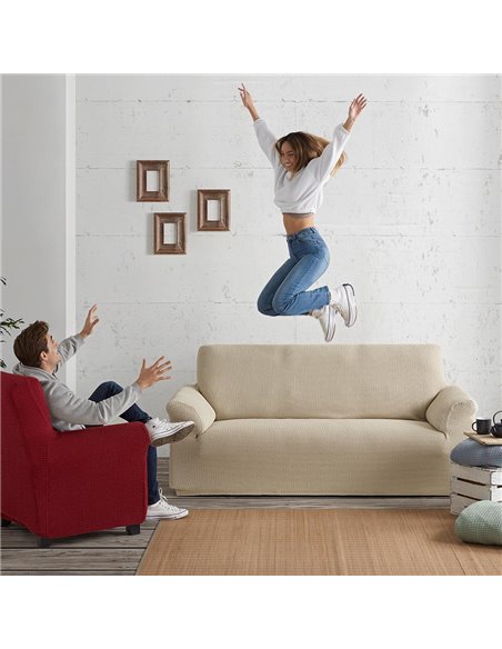 Funda Bielástica para Sofá 2 Plazas 140-180x40-65x80-110 Belmarti