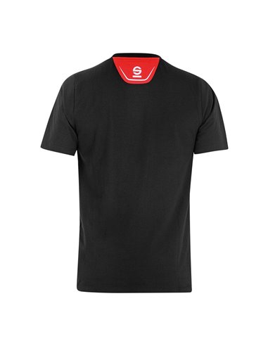 Camiseta Tech Stretch Trenton negra talla-M 02408NR2M Sparco