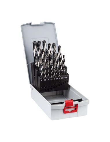 Set de 25 brocas helicoidales HSS PointTeQ ProBox 1-13mm Bosch