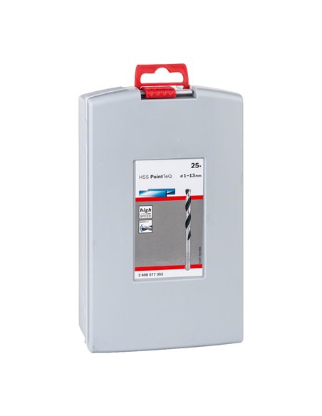 Set de 25 brocas helicoidales HSS PointTeQ ProBox 1-13mm Bosch