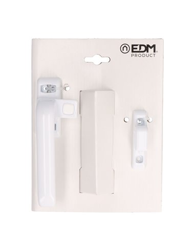 Fecho de Pressão Blister EDM 6801 Esquerdo Alumínio Branco