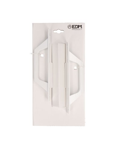 Alça Placa Reta Blister EDM 6804 Alumínio Branco