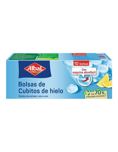 Bolsa cubitos hielo 10 unid. Albal