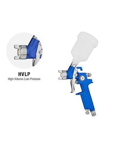 Aerógrafo 125 ml. Bocal Ø 0,8 mm com adaptador rápido