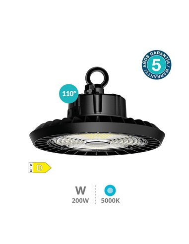 Campana industrial LED Nyoma 200W 100º 5000-5500K - Pro Line