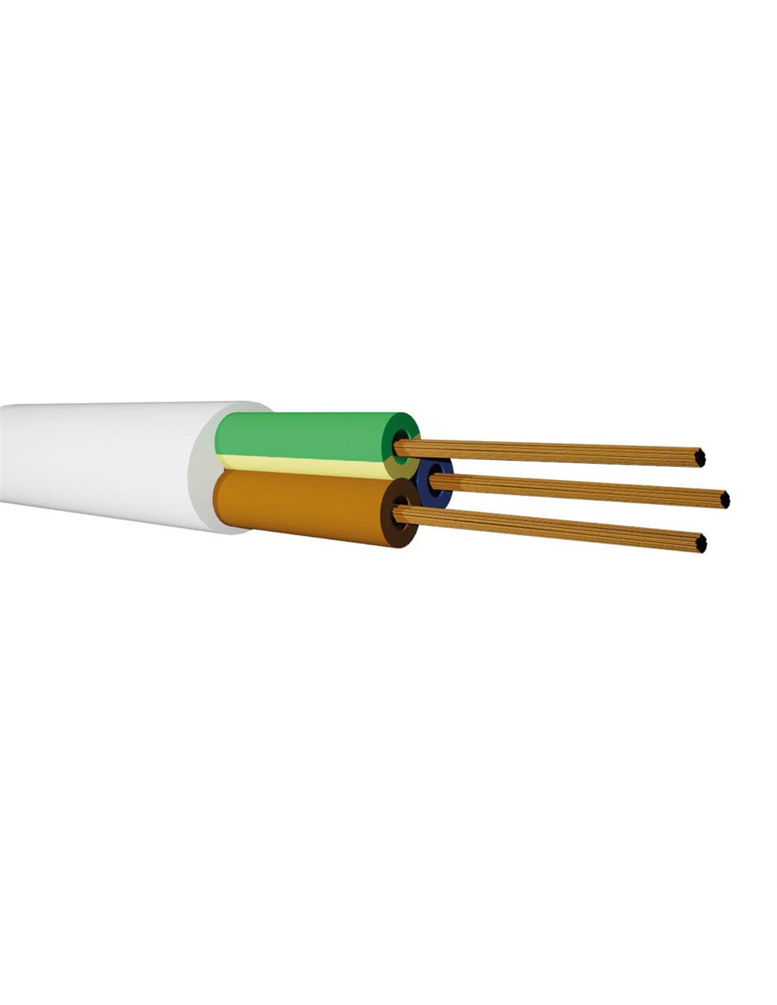 CABLE MANGUERA BLANCO 3X1,5 mm. 1KV