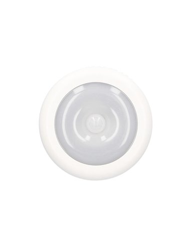 Luz de armario LED redonda con sensor de movimiento 0,5W 6000K