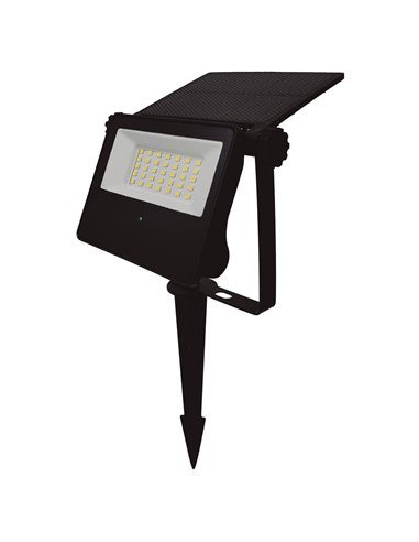 Projetor solar Kumira LED com sensor 7W 6500K IP65 Preto