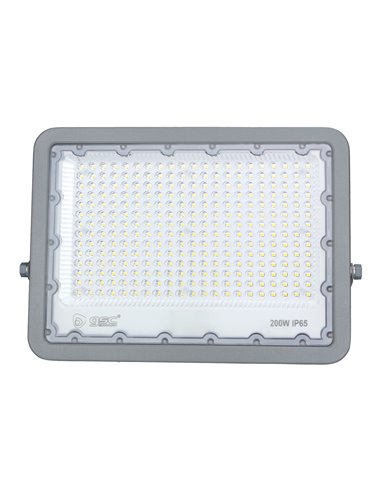 Proyector aluminio LED 200W 6500K IP65 Gris