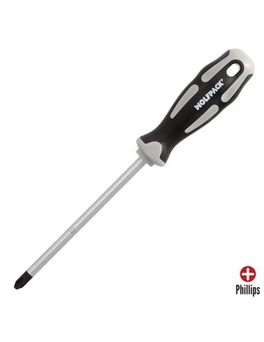 Chave de fenda Phillips de aço S2 - PH 3 x Ø 8,0 x 150 mm