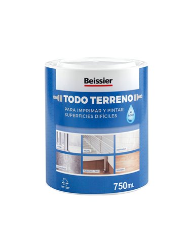 Balde à base de água Beissier All Terrain 750ml Branco 70396-021