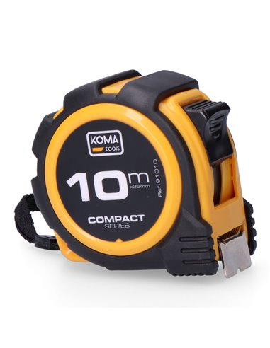 Flexometro 10m x 25mm abs compact koma tools