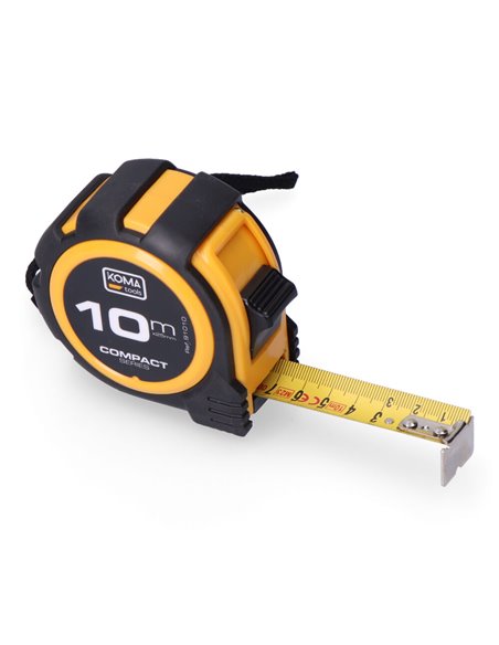 Flexometro 10m x 25mm abs compact koma tools