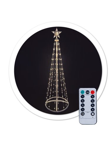 Árbol LED 1,2M con USB + mando 32 funciones  IP44  RGB (copia)