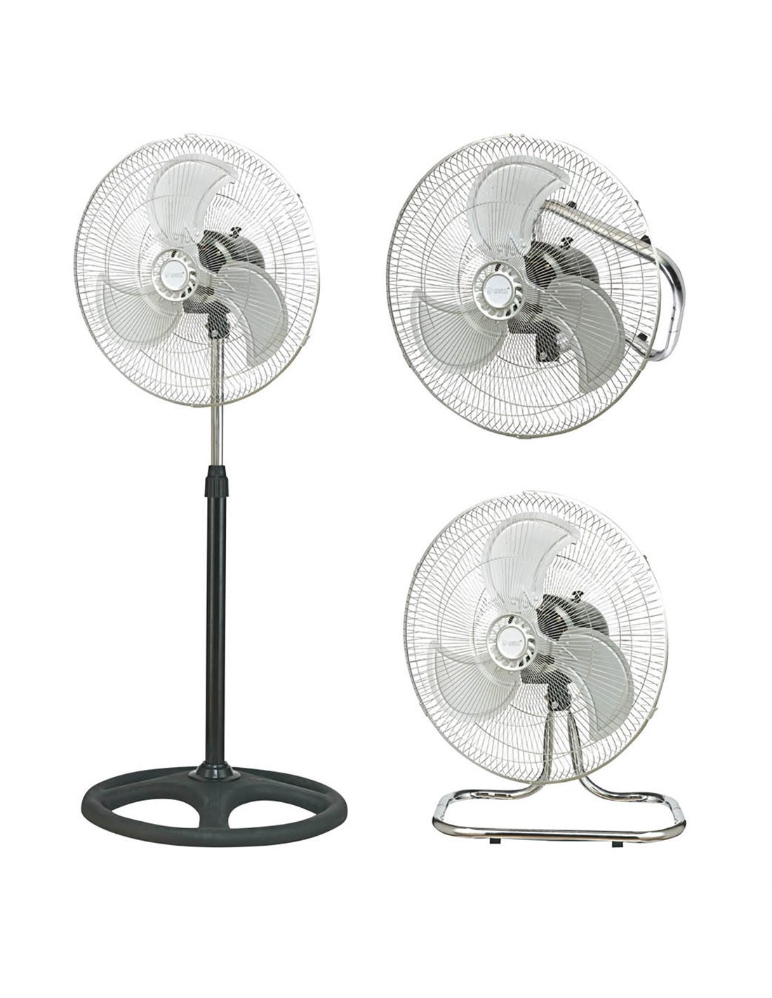 Profile ventilateur de sol 3 vitesses 45cm métallique