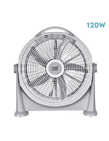 Ventilador de Mesa Cool Grey 120w Cinza Ajustável 62x58x16 Cm