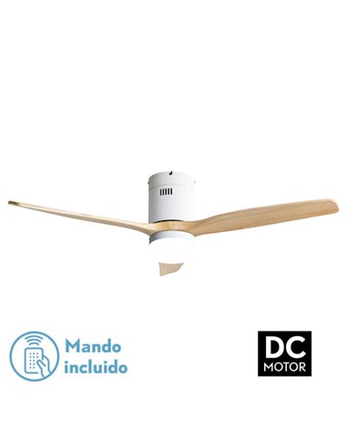 Ventilador de teto LED branco AGUILON 18W DC