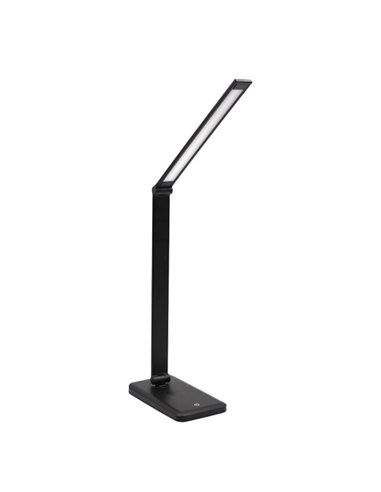 Flexo Decada Negro 7w 525lm 6000k Reg. En 3 Intensidades Tactil Plegable Gira 180º 60x11x19cm