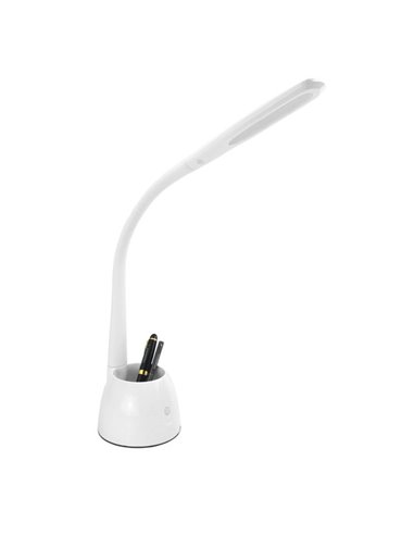 Flexo Cobain Blanco 8w 595lm 5000k Reg.inten.tacti L Flexible Orientable Portalapices 40x11,5x22,5 Cm