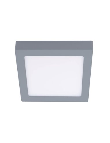 Downlight LED Superficie Novo 20W Cuadrado Gris 3000K