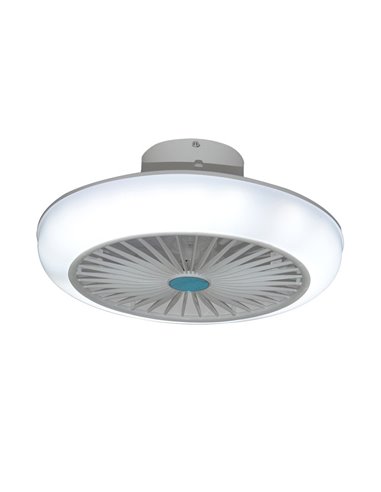 Ventilador de teto LED Iris DC 450 36W RGB com alto-falante