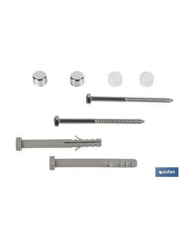 Conjunto de 2 Peças para Tomada Sanita Longa 6 x 80mm INOX.