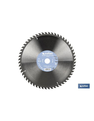 Disco de Esquadria Madeira Ø350 x 30mm, 56 Dentes