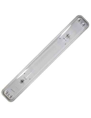 Pantalla estanca para 2 tubos LED T8 60cm