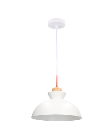 Lámpara de techo colgante Serie Sompara E27 Ø280mm Blanco